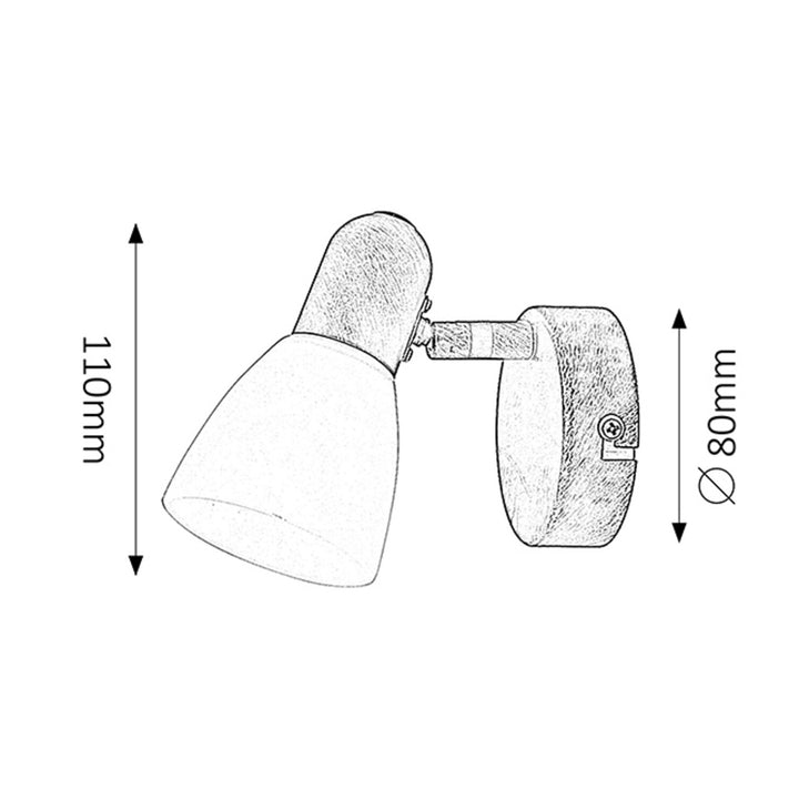 Lampa Soma spot E14, max. 40 W, antická hnedá 6591, 2 ks
