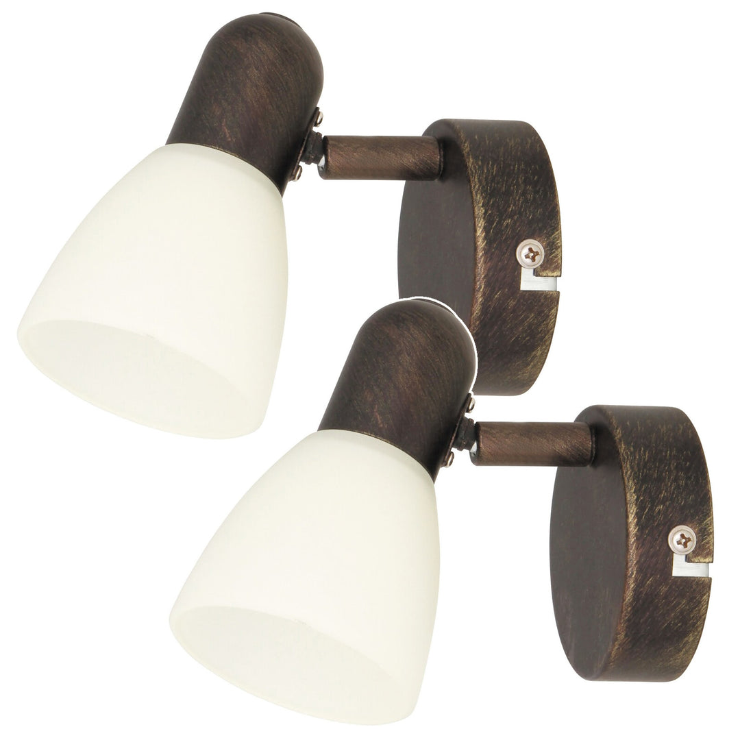 Lampa Soma spot E14, max. 40 W, antická hnedá 6591, 2 ks