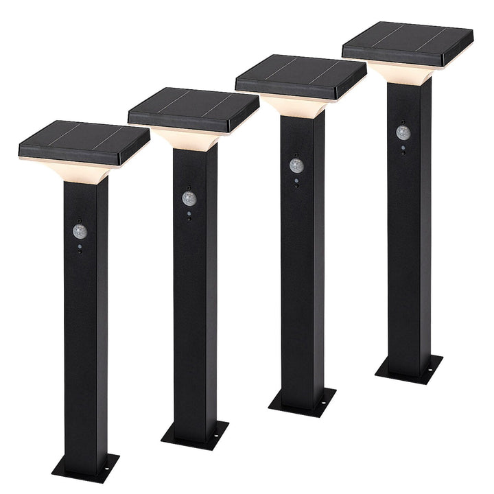 Lampa Rabalux, vonkajšia, solárna, stojaca, LED 4 W, IP44, čierna, Geleen, 4 kusy