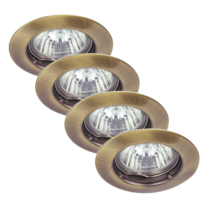 Zápustné svietidlo Rabalux, IP20, hnedé, GU5.3, 12 V, Spot Relight, 4 kusy