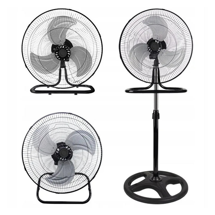 Stojací ventilátor LTC, 18", čierny, nastaviteľná výška, výkon 50 W, LXWT04C