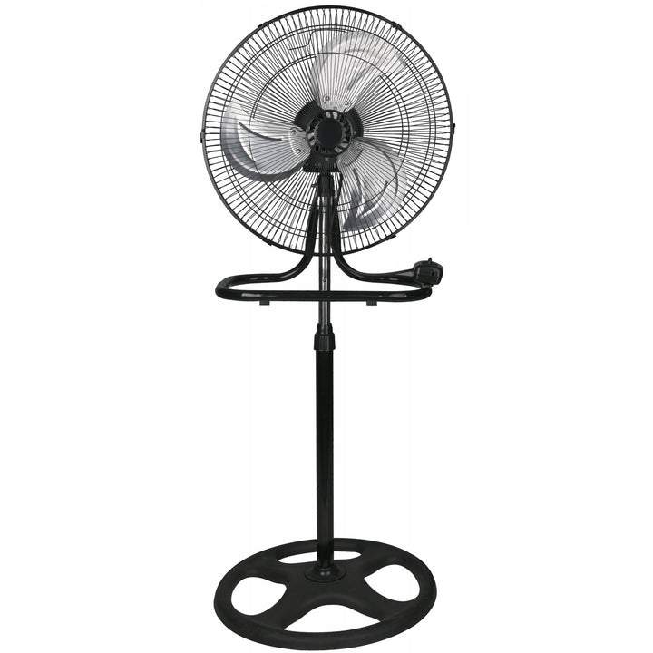 Stojací ventilátor LTC, 18", čierny, nastaviteľná výška, výkon 50 W, LXWT04C