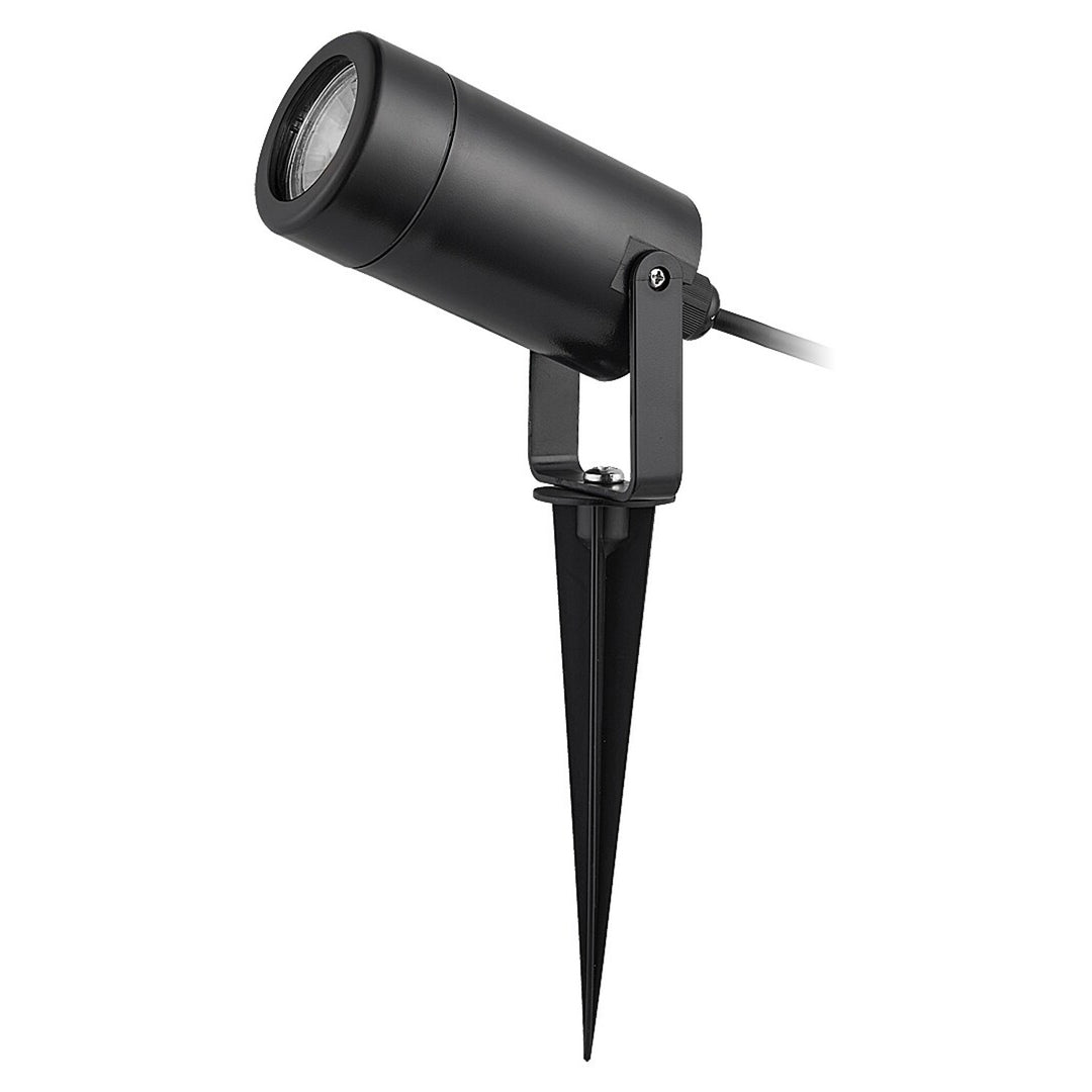 Pozemná lampa Rabalux Krobia, IP65, čierna, závit GU10, max. 4 W, 7814