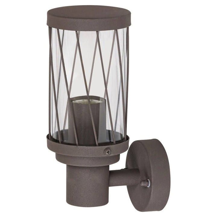 Vonkajšia nástenná lampa Rabalux Budapest, IP44, farba hnedá, závit E27, max. 40 W, 8888