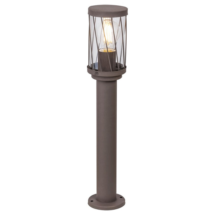 Záhradná stojaca lampa Rabalux Budapest, IP44, hnedá, závit E27, max. 40 W, 8889
