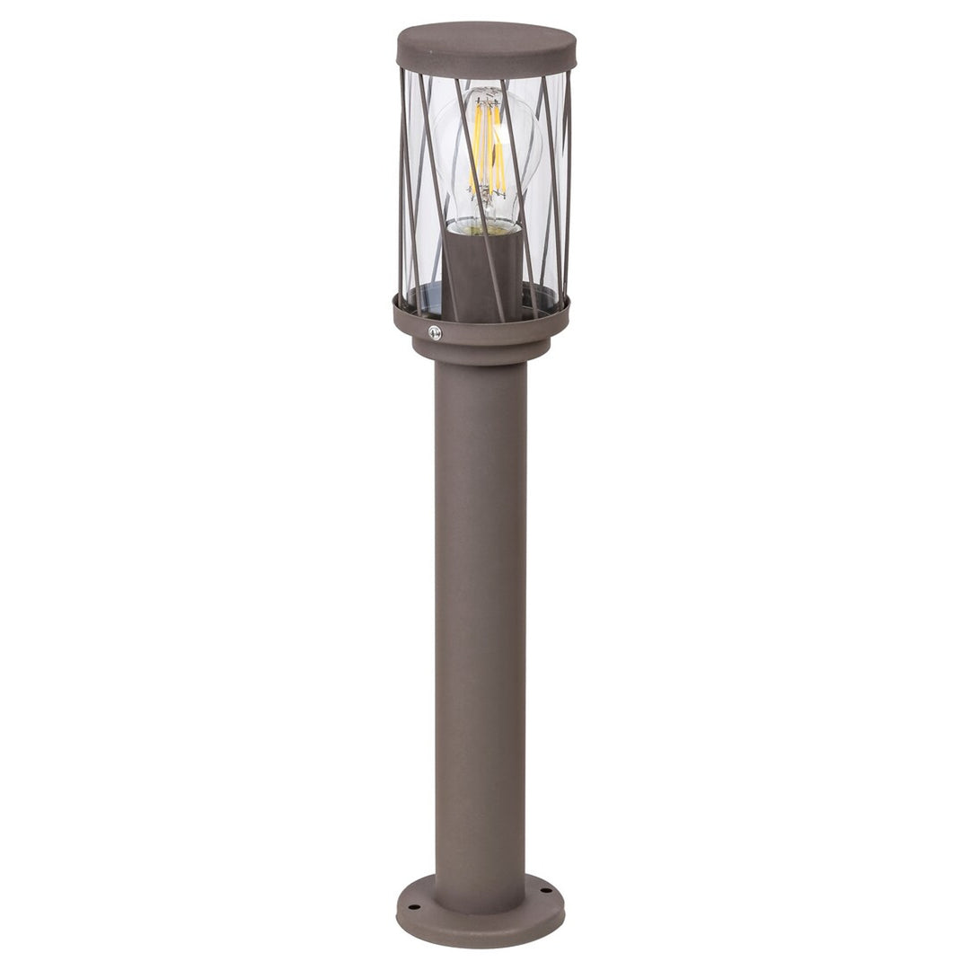 Záhradná stojaca lampa Rabalux Budapest, IP44, hnedá, závit E27, max. 40 W, 8889