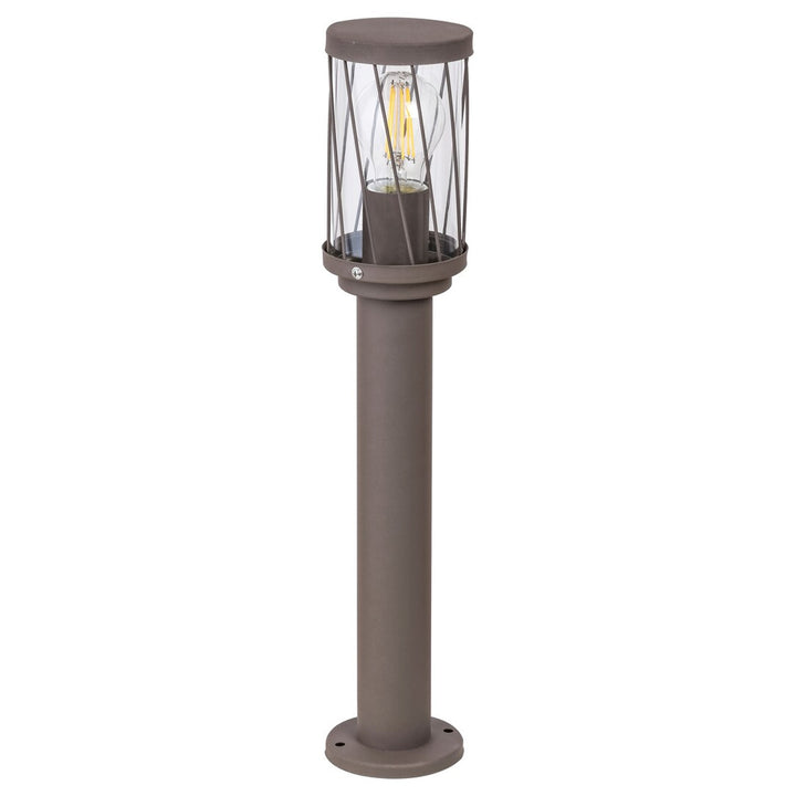 Záhradná stojaca lampa Rabalux Budapest, IP44, hnedá, závit E27, max. 40 W, 8889