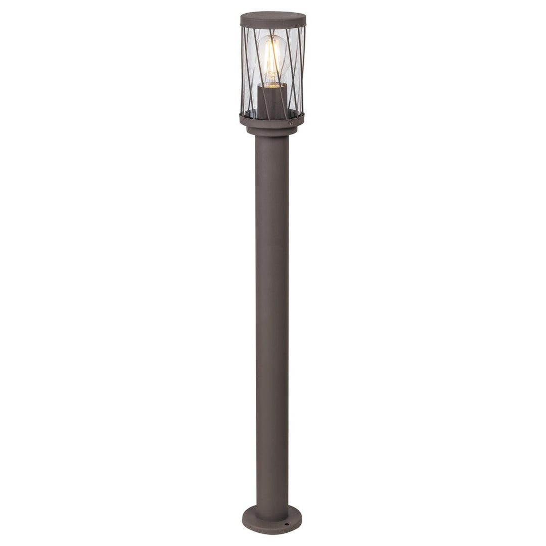 Záhradná stojaca lampa Rabalux Budapest, IP44, hnedá, závit E27, max. 40 W, 8890