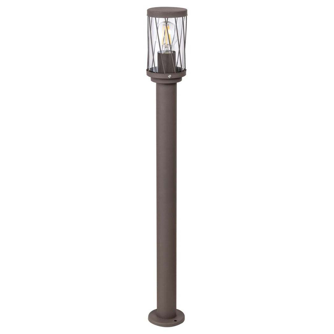 Záhradná stojaca lampa Rabalux Budapest, IP44, hnedá, závit E27, max. 40 W, 8890