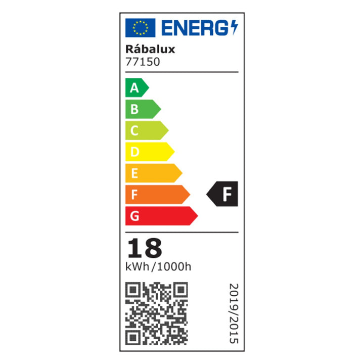 Svietidlo Rabalux Rapla2 LED 18 W, čierne, IP65, energetická trieda F, nastavenie farby svetla 2700, 4000, 6500 K, 77150