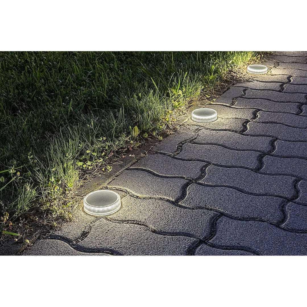 Solárna lampa Trillo LED 0,3 W, senzor súmraku, farba priehľadná, IP65, K 4000, 77175