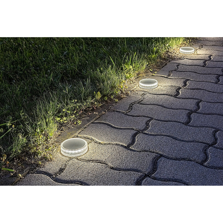 Solárna lampa Trillo LED 0,3 W, senzor súmraku, farba priehľadná, IP65, K 4000, 77175