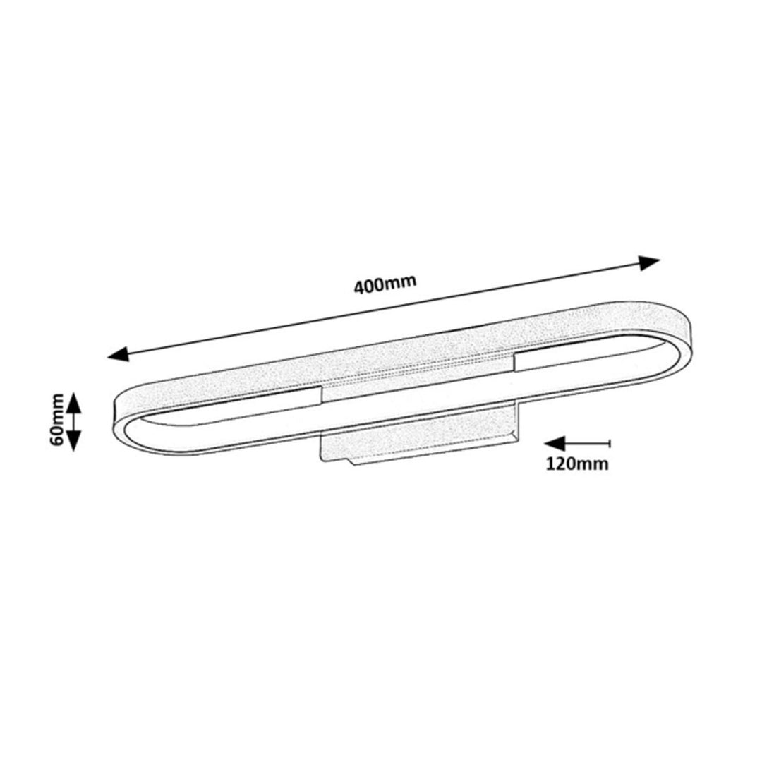 Kúpeľňová lampa Rabalux Odran, LED 15 W, IP44, 4000 K, 75055