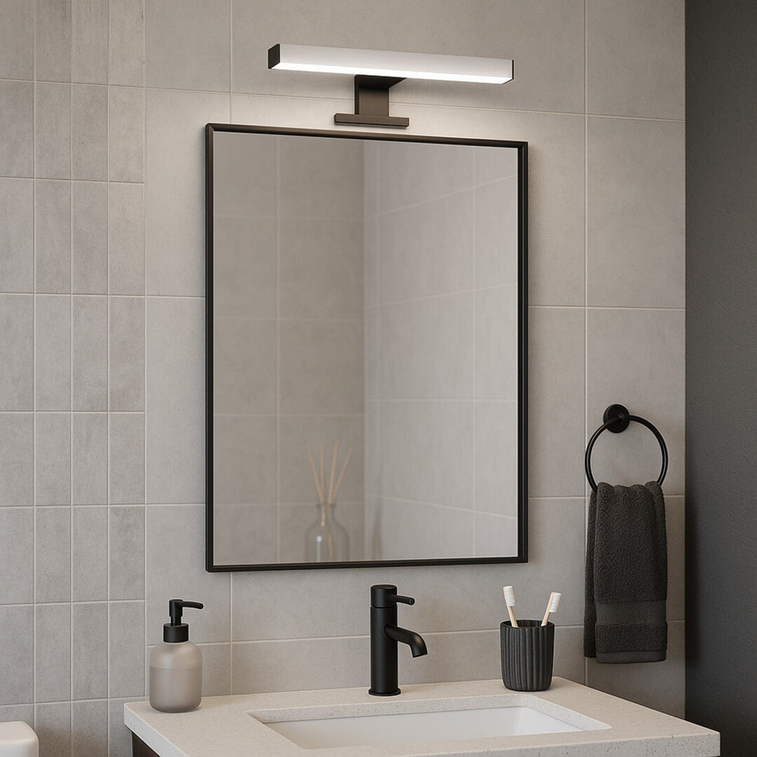 Kúpeľňová lampa Rabalux Oliro LED 6 W, čierna, IP44, 4000 K, 75051