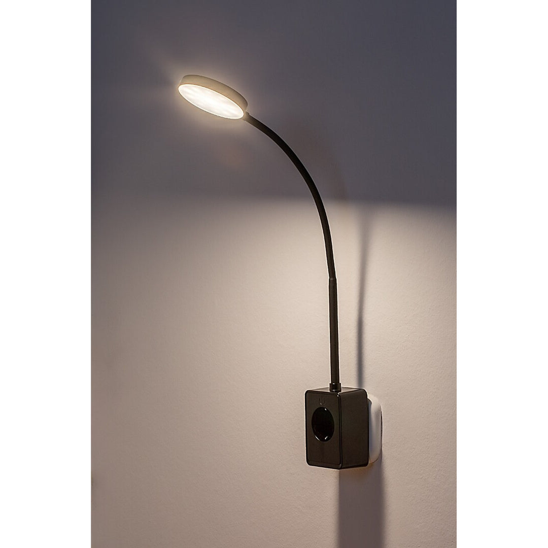 Nástenná lampa Rabalux Tivro, LED 4 W, čierna, IP20, 3 varianty teploty farby svetla: 3000, 4000, 6000, 71283
