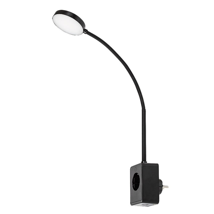 Nástenná lampa Rabalux Tivro, LED 4 W, čierna, IP20, 3 varianty teploty farby svetla: 3000, 4000, 6000, 71284
