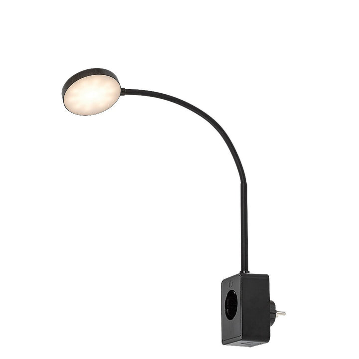 Nástenná lampa Rabalux Tivro, LED 4 W, čierna, IP20, 3 varianty teploty farby svetla: 3000, 4000, 6000, 71284