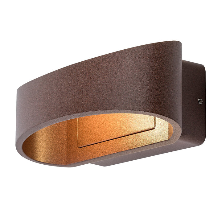 Vonkajšia nástenná lampa Rabalux Gerla, hnedá, LED 9 W, IP54, 3000 K, 77180