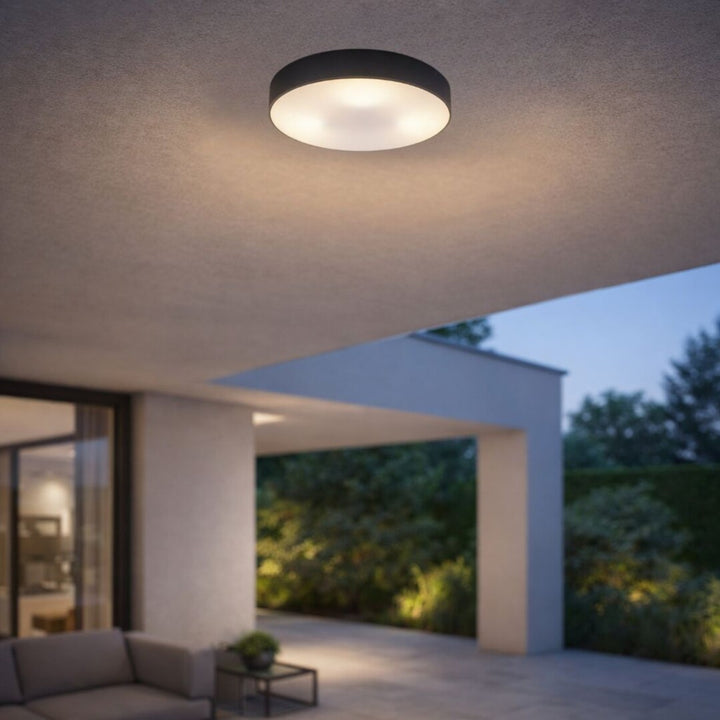 Lampa Rabalix Dolen, čierna, 2x E27, max. 9 W, IP43, 75065