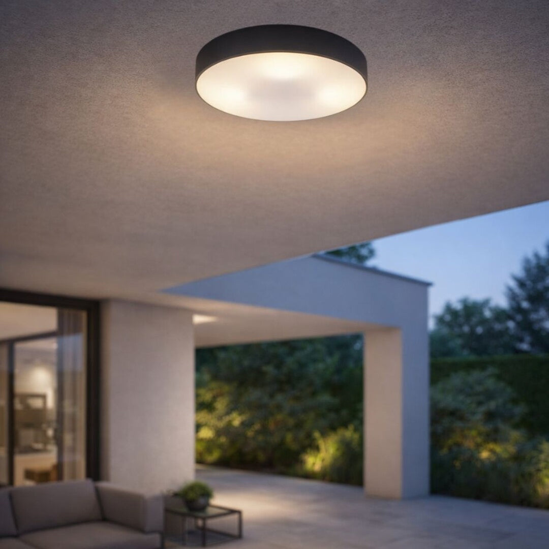 Lampa Rabalix Dolen, čierna, 3x E27, max. 9 W, IP43, 75066