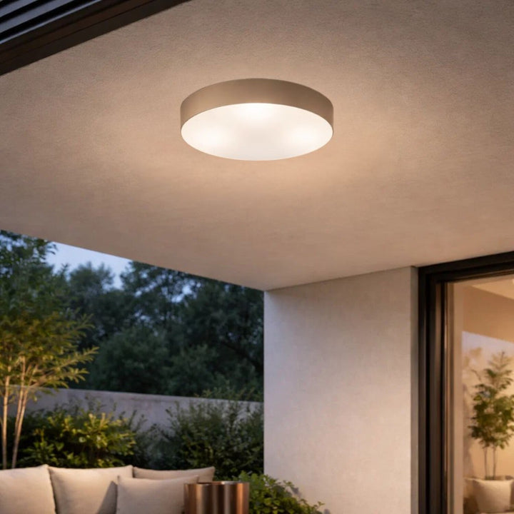 Lampa Rabalix Dolen, šedo-béžová, 3x E27, max. 9 W, IP43, 75068