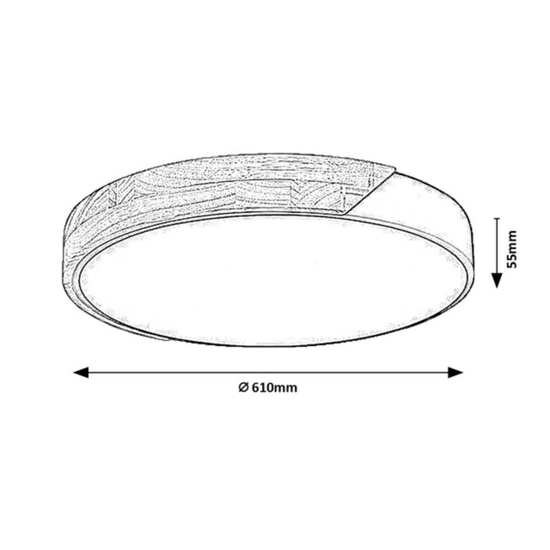 Svietidlo Maple2 LED 40 W IP20, biela matná, 3000, 4000, 6500 K, funkcia pamäte, 71419