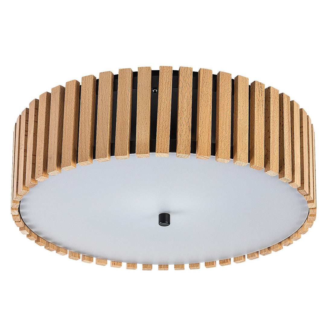 Stropné svietidlo Rabalux Noxelle E27 3x MAX 25 W IP20 čierna matná/drevo, 71420