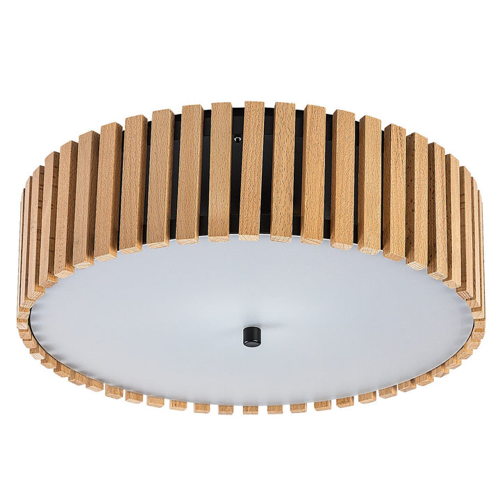 Stropné svietidlo Rabalux Noxelle E27 3x MAX 25 W IP20 čierna matná/drevo, 71420