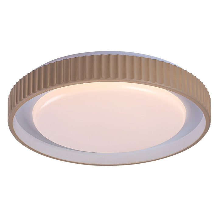 Lampa Pastello LED 48 W IP20 šedo-béžová 3000–6500 K, funkcia pamäte s diaľkovým ovládačom, funkcia časovača, efekt nočnej lampy, 71345