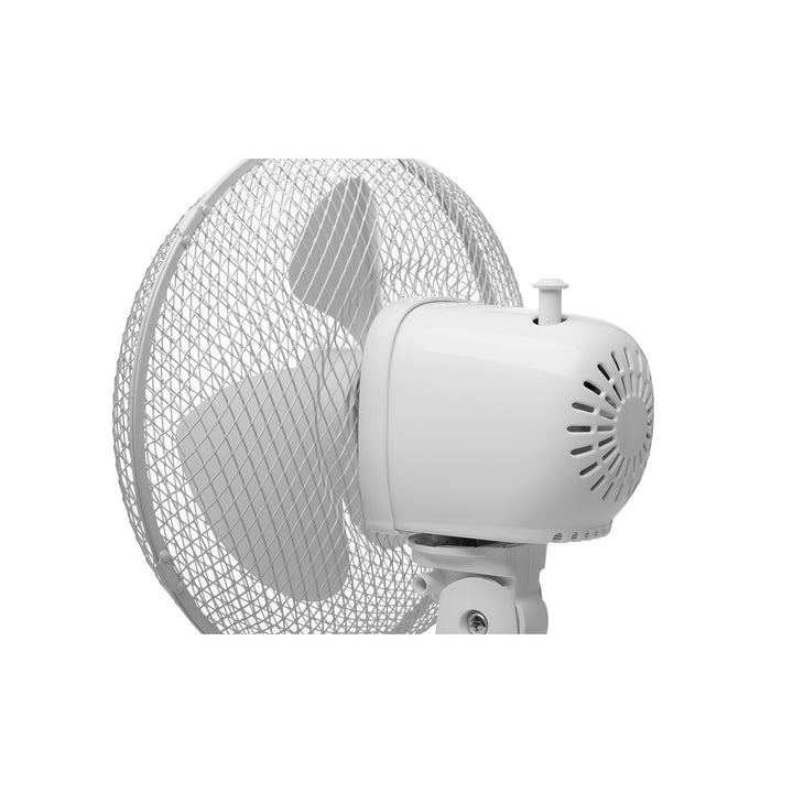 Stolný ventilátor Concept, biela farba, 3 rýchlostné stupne, oscilácia, tichá prevádzka, nastaviteľný sklon, VS5040