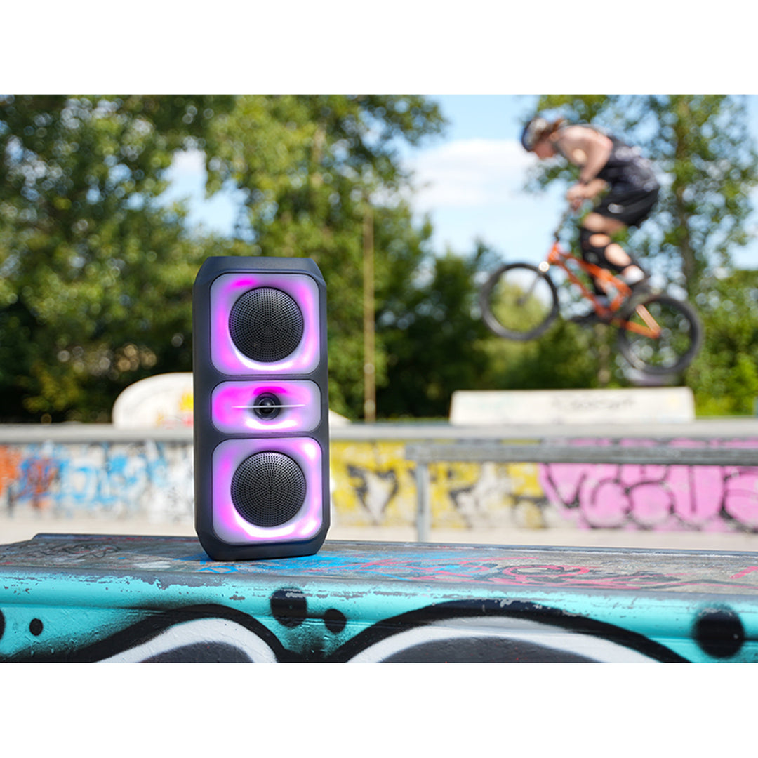 Bezdrôtový reproduktor Tracer, Bluetooth 5.0, RMS výkon 20 W, režim karaoke, mikrofón, Powervox P2 TWS