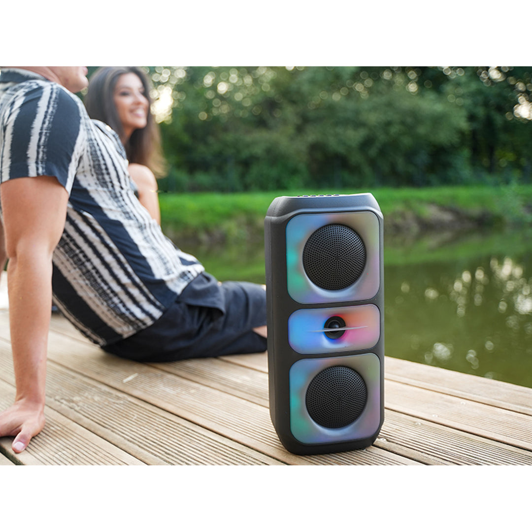 Bezdrôtový reproduktor Tracer, Bluetooth 5.0, RMS výkon 20 W, režim karaoke, mikrofón, Powervox P2 TWS