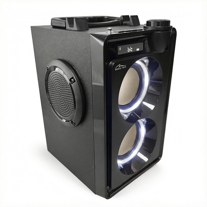 Prenosný Bluetooth reproduktor OVERBOX MT3186, FM rádio, podpora SD kariet, USB, RMS výkon 30 W, Mediatech