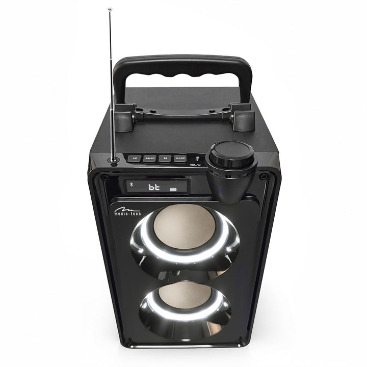 Prenosný Bluetooth reproduktor OVERBOX MT3186, FM rádio, podpora SD kariet, USB, RMS výkon 30 W, Mediatech