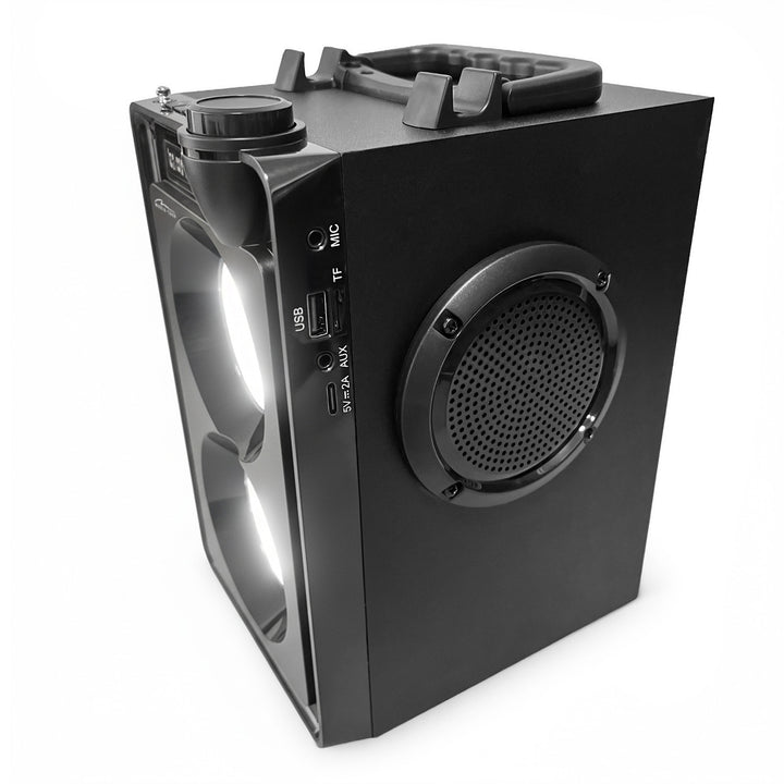 Prenosný Bluetooth reproduktor OVERBOX MT3186, FM rádio, podpora SD kariet, USB, RMS výkon 30 W, Mediatech