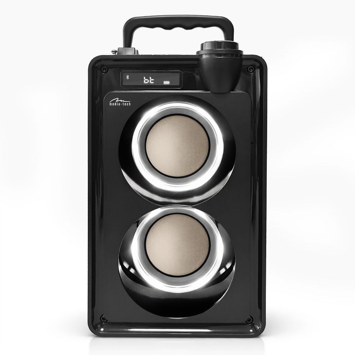 Prenosný Bluetooth reproduktor OVERBOX MT3186, FM rádio, podpora SD kariet, USB, RMS výkon 30 W, Mediatech