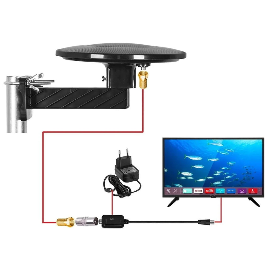 DVBT-2 anténa pre pozemné televízne vysielanie, všesmerová, MUX8, 4K, filter 5G LTE, Digital360, Vayox