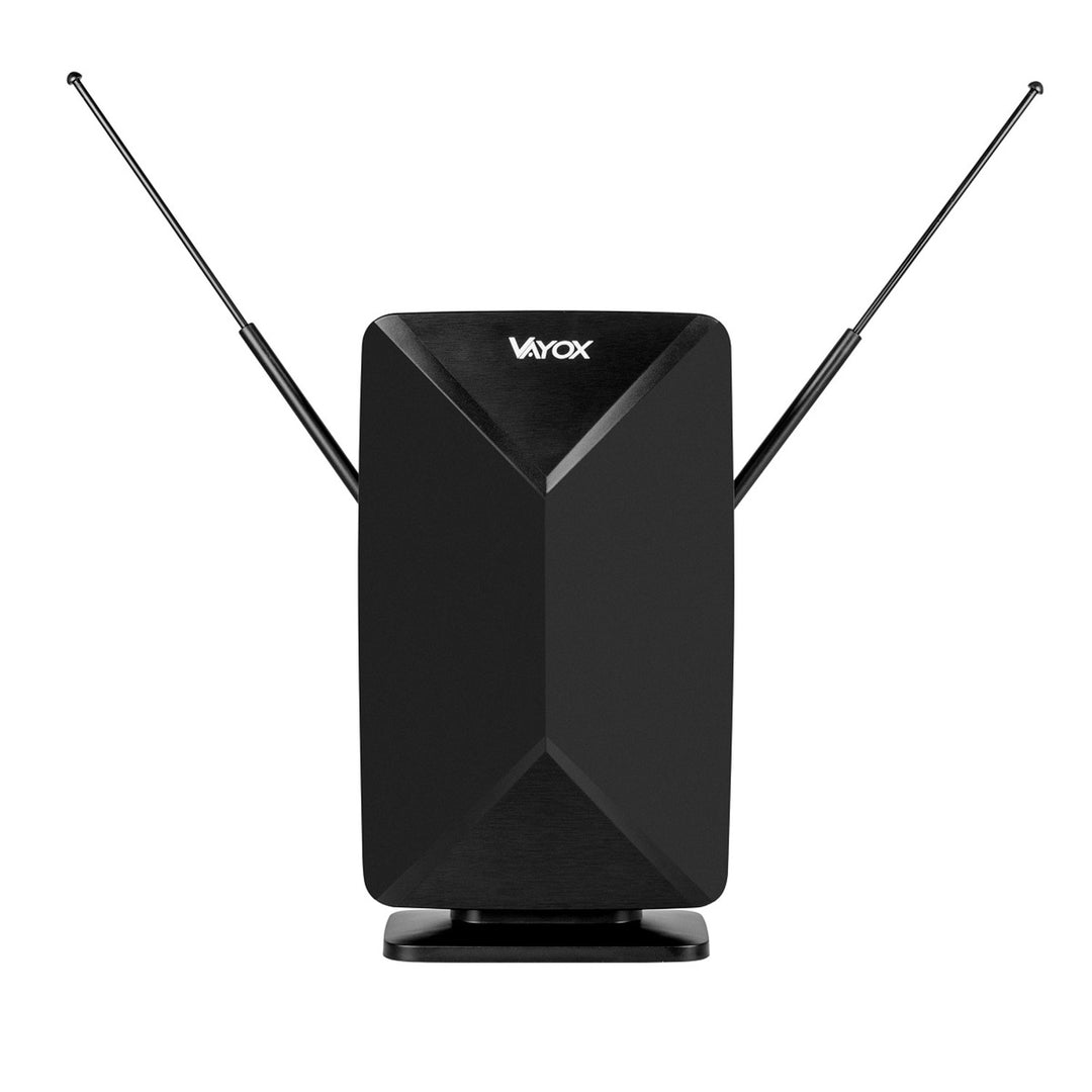 Aktívna anténa, izbová, vnútorná, vonkajšia, DVB-T2, pozemná televízia 4K, Vayox