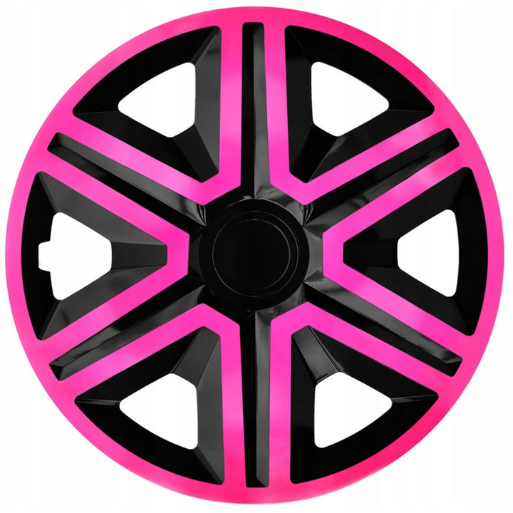 Univerzálny kryt kolesa 14'' NRM Action Doublecolor ružovo-čierny, 1 ks