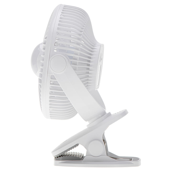 Akumulátorový ventilátor 5"/12,7 cm s klipom – USB / LED, AD 7335, Adler