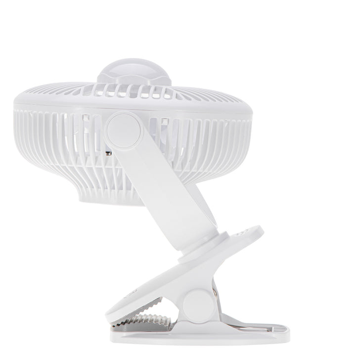 Akumulátorový ventilátor 5"/12,7 cm s klipom – USB / LED, AD 7335, Adler
