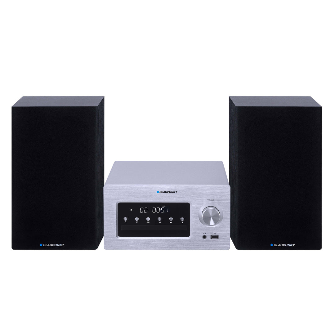 Mikrosystém Blaupunkt, BT/AUX/CD/USB/MP3/FM, pamäť na 40 staníc, LED displej, výkon 2x210 W, regulácia tónov, MS70BT