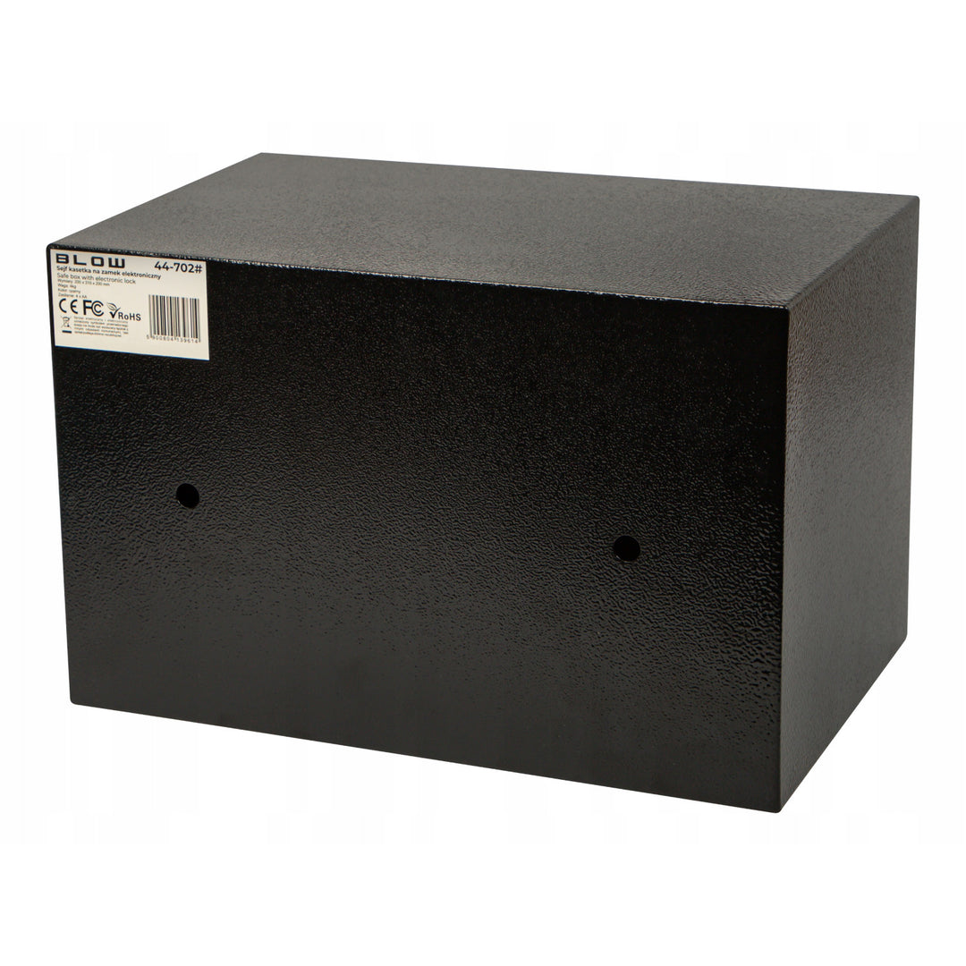 Trezor s elektronickým zámkom Blow, rozmery 31 × 20 × 20 cm, uzamknutie kľúčom + kód, 44-702