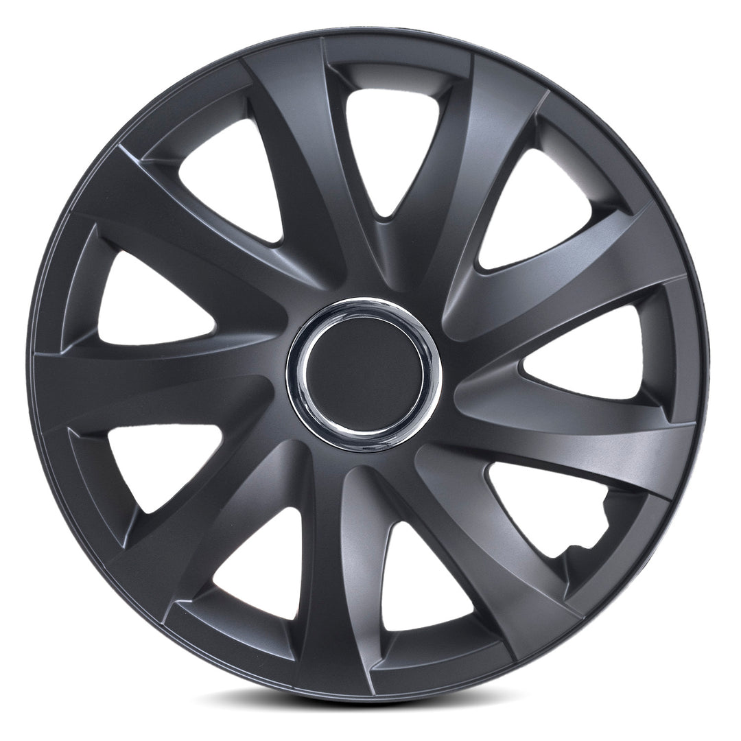 Univerzálny kryt kolesa 14'' NRM DRIFT, čierny matný, 1 ks
