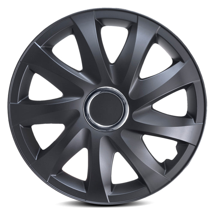 Univerzálny kryt kolesa 14'' NRM DRIFT, čierny matný, 1 ks