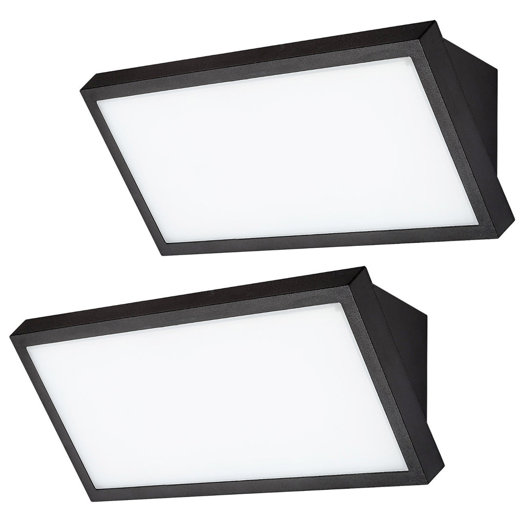 Svietidlo Rabalux Rapla2 LED 18 W, čierne, IP65, energetická trieda F, nastavenie farby svetla 2700, 4000, 6500 K, 77150, 2 kusy