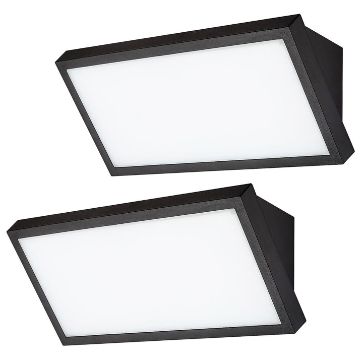 Svietidlo Rabalux Rapla2 LED 18 W, čierne, IP65, energetická trieda F, nastavenie farby svetla 2700, 4000, 6500 K, 77150, 2 kusy