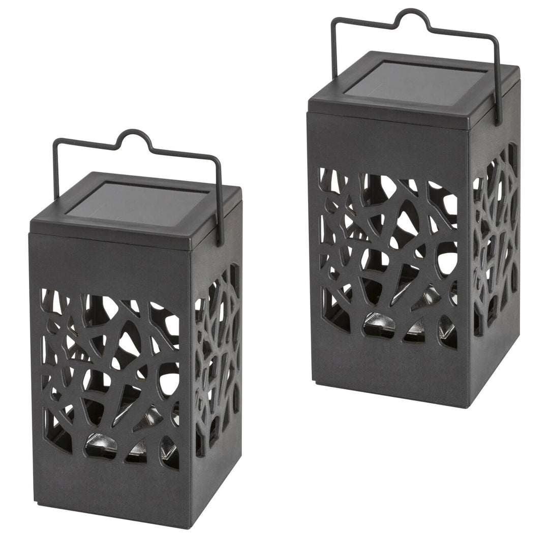 Solárna lampa Mora, 1 lm, stupeň ochrany IP23, farba čierna, LED 0,07 W, 8948, 2 kusy
