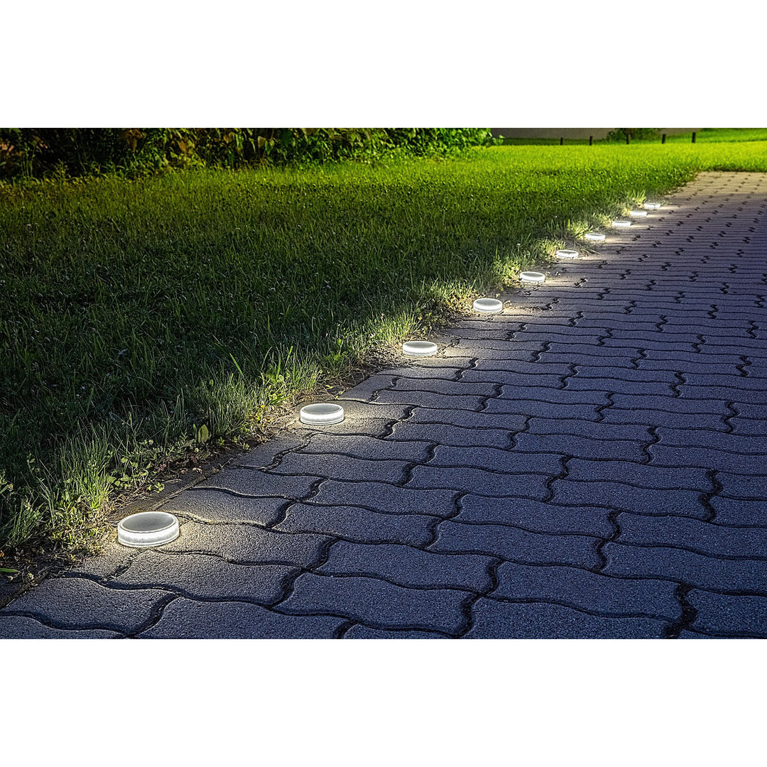 Solárna lampa Trillo LED 0,3 W, senzor súmraku, priehľadná, IP65, K 4000, 77175, 4 kusy