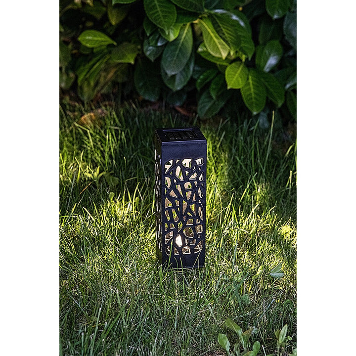 Solárna lampa Mora, 2 lm, stupeň ochrany IP23, farba čierna, LED 0,16 W, 8949, 2 kusy